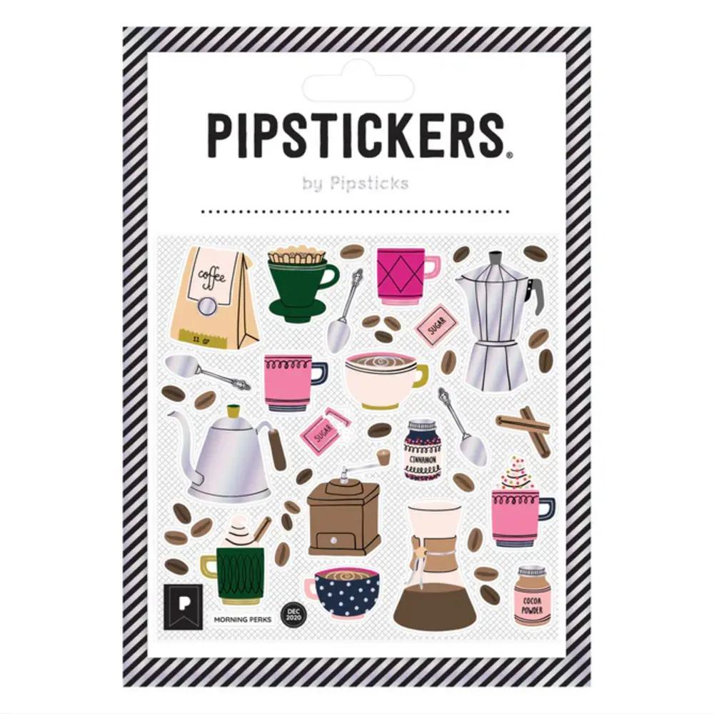 Pipsticks, Stickers, Art & School, 4"x4", Morning Perks, 832294